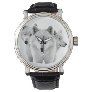 Reloj De Pulsera Tres lobos blancos