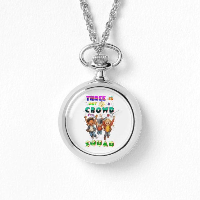Reloj De Pulsera Tres No Es Una Multitud Es Un Equipo (Anverso)