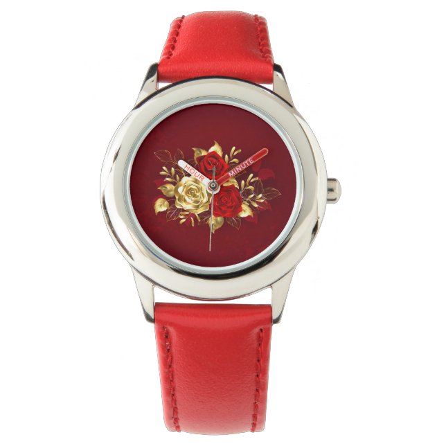Reloj De Pulsera Tres Rosas Joyas (Anverso)