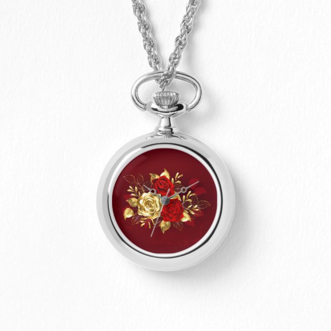 Reloj De Pulsera Tres Rosas Joyas (Anverso)