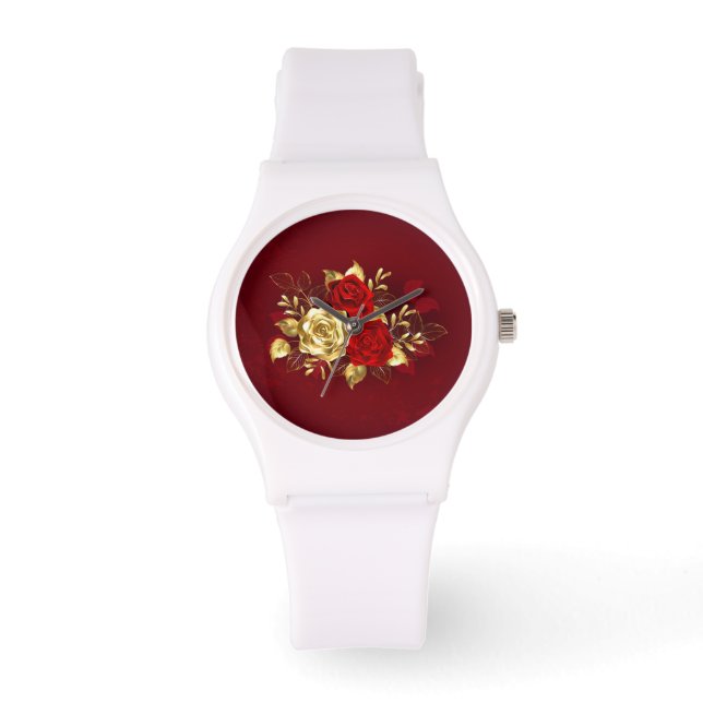Reloj De Pulsera Tres Rosas Joyas (Anverso)