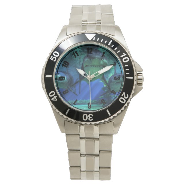 Reloj De Pulsera Tres tiburones (Anverso)