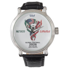 Reloj De Pulsera Tri-Nation Flag Wristwatch | 2026 Match Date 