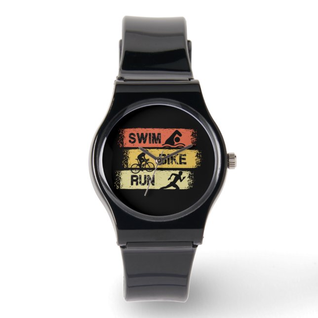 Reloj De Pulsera Triatlón - Nadar Bicicleta Correr (Anverso)