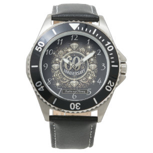 Reloj De Pulsera Tributo brillante: Diseño del 60° Aniversario