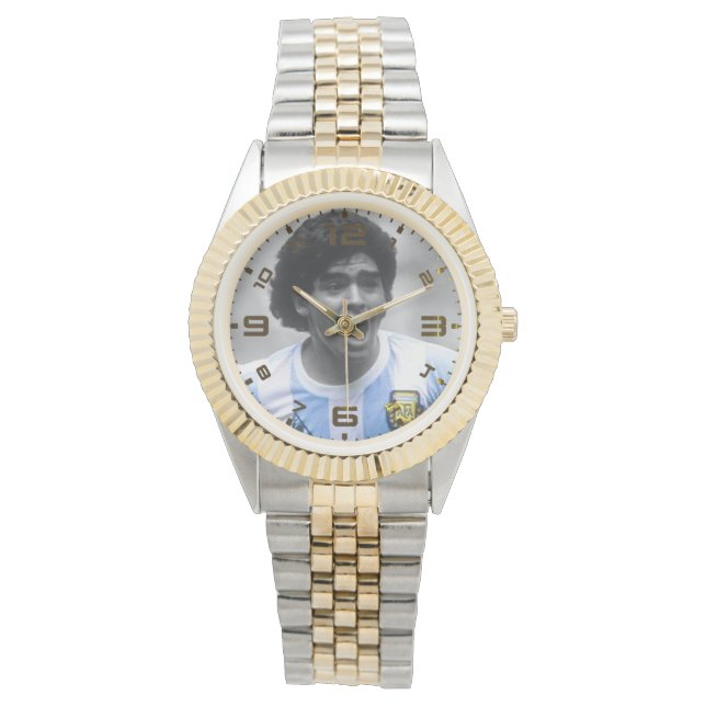 Reloj De Pulsera Tributo Watch - Diego Maradona (Anverso)