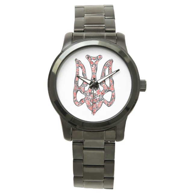 Reloj De Pulsera Tridente tryzub del emblema nacional ucraniano est (Anverso)