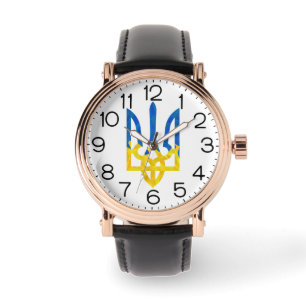 Reloj De Pulsera Tridente ucraniano de bajo polígono