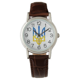 Reloj De Pulsera Tridente ucraniano de bajo polígono