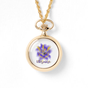 Reloj De Pulsera tridente ucraniano hecho de espiga de trigo