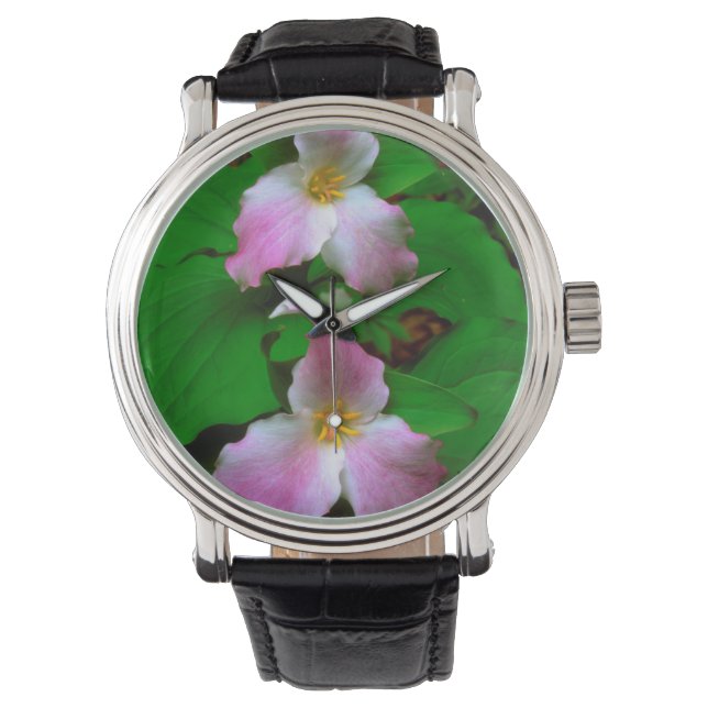 Reloj De Pulsera Trillium Flor Silvestre (Anverso)
