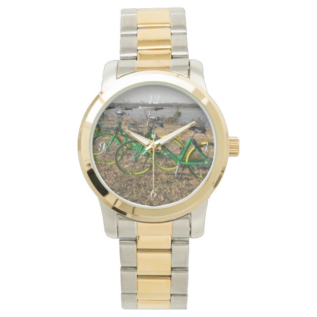 Reloj De Pulsera Trillizos de bicicleta (Anverso)