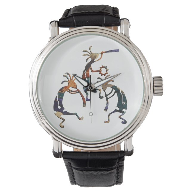 Reloj De Pulsera Trío musical de KOKOPELLI + tus ideas (Anverso)