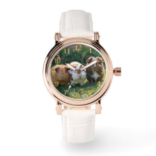 Reloj De Pulsera Triple Escaramuza: Tres Cerdos de Guinea Bebé,