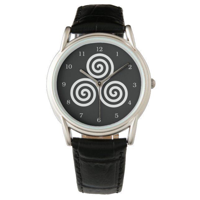 Reloj De Pulsera Triple espiral Live Love Laureado Blanco (Anverso)