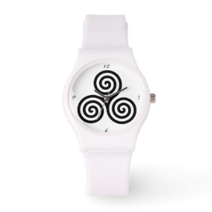 Reloj De Pulsera Triple espiral negra Thunder_Cove