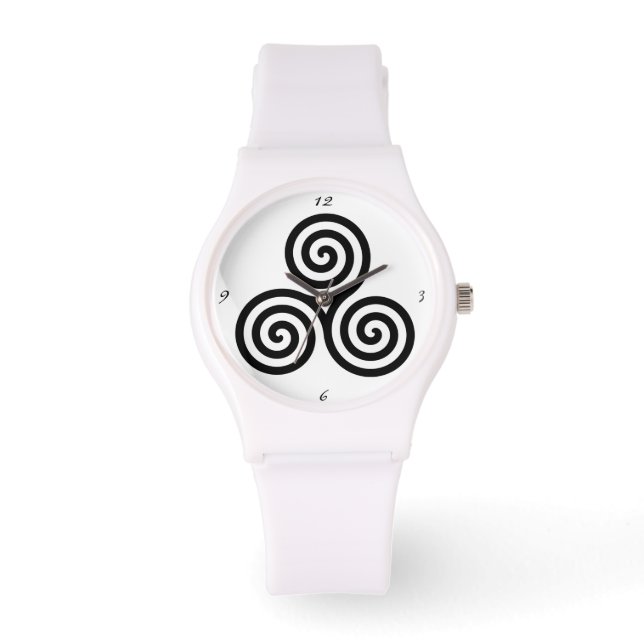 Reloj De Pulsera Triple espiral negra Thunder_Cove (Anverso)