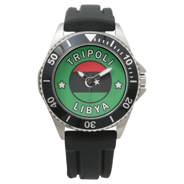 Reloj De Pulsera Trípoli Libia (Anverso)