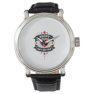 Reloj De Pulsera Tripulación de rescate de mascotas vintage Adopta