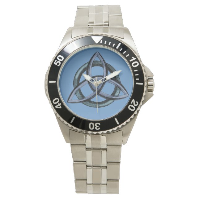 Reloj De Pulsera Triquetra (azul) (Anverso)