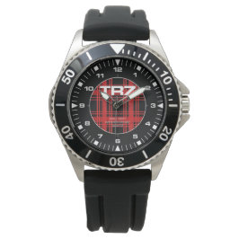 Reloj De Pulsera Triumph TR7 - Red Tartan Detail - Divers Watch