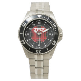 Reloj De Pulsera Triumph TR7 - Red Tartan Detail - Divers Watch