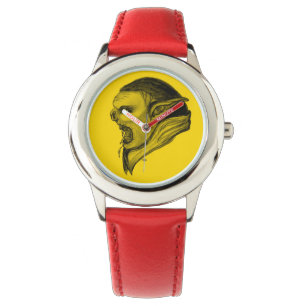 Reloj De Pulsera Troll - diseño negro y amarillo