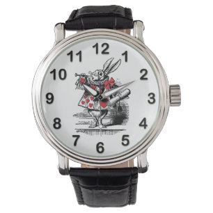 Reloj De Pulsera Trompetista Conejo Blanco Alice Avanza en Wonderla