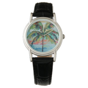 Reloj De Pulsera Tropical   Árbol de palma