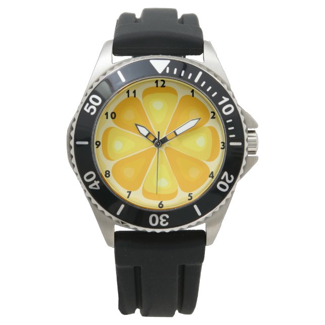 Reloj De Pulsera TROPICAL Citrus SUMMER FRUIT Orange lemons Slice (Anverso)