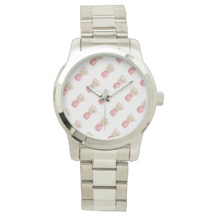 Reloj De Pulsera Tropical   Piña rosa
