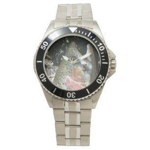 Reloj De Pulsera Trucha arco iris, vigilancia de pesca con mosca