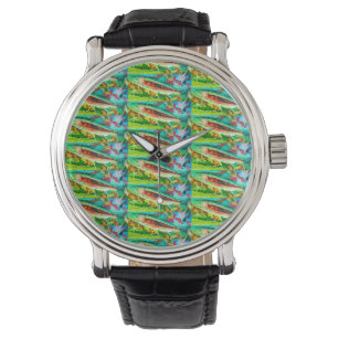 Reloj De Pulsera Trucha, bajo y crápidos tres favoritos de peces
