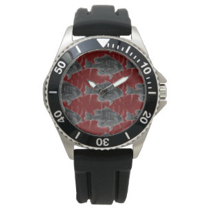 Reloj De Pulsera Trucha, bajo y crápidos tres favoritos de peces  