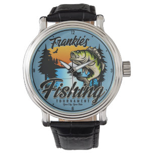 Reloj De Pulsera Trucha de pescador de pesca personalizada