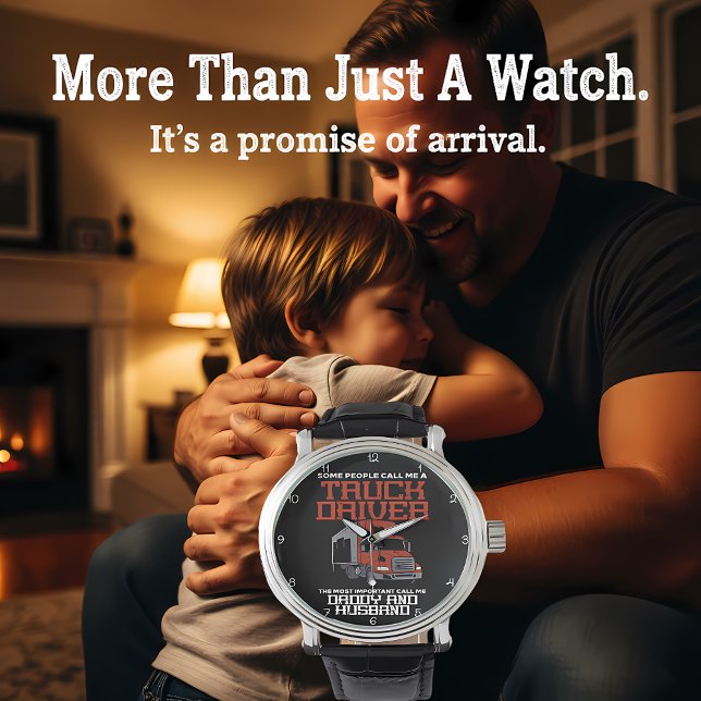 Reloj De Pulsera Trucker: Daddy and Husband My World (Subido por el creador)