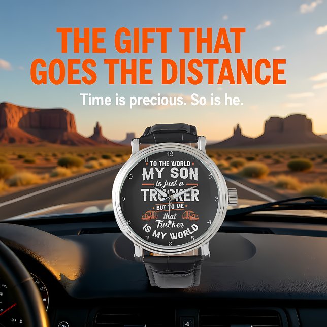 Reloj De Pulsera Trucker Son, My World Clock (Subido por el creador)