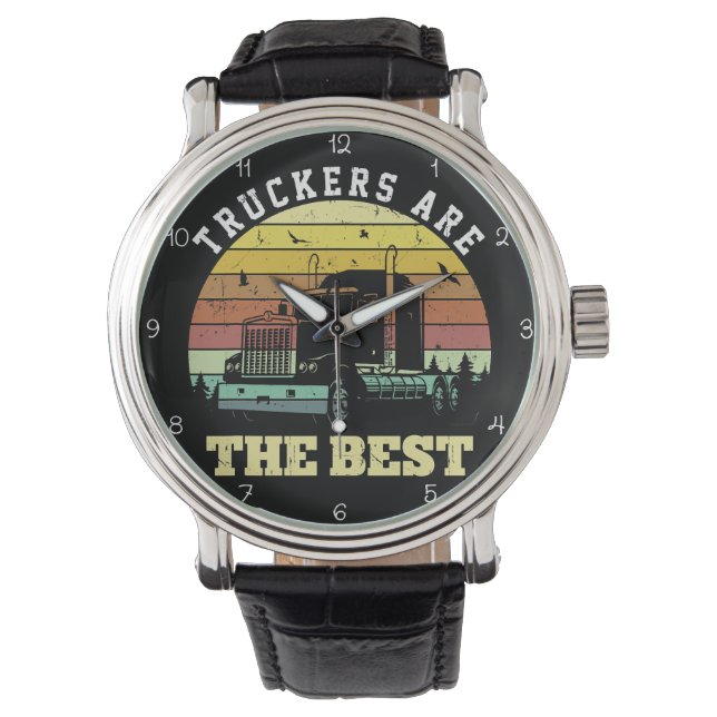 Reloj De Pulsera Truckers Are The Best Sunset (Anverso)