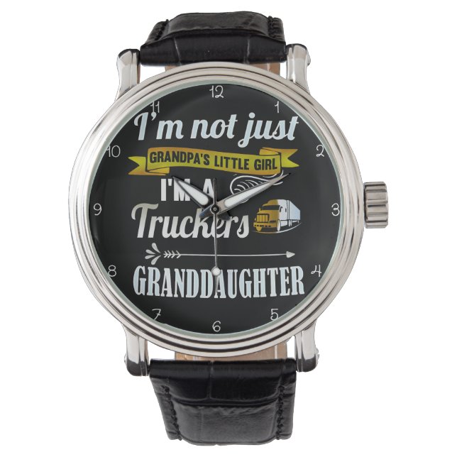 Reloj De Pulsera Trucker's Granddaughter: Not Just Grandpa's Girl (Anverso)