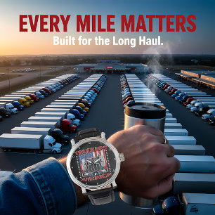 Reloj De Pulsera Truckers Move America: Estrellas y Franjas