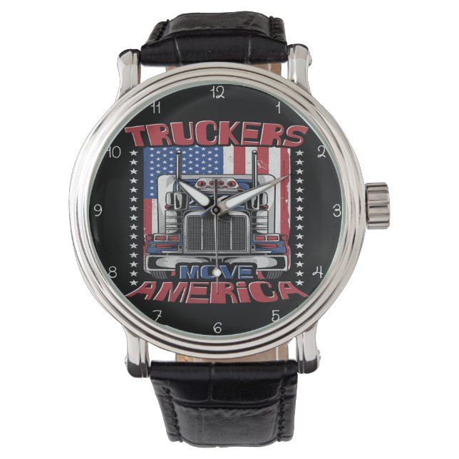 Reloj De Pulsera Truckers Move America: Stars and Stripes (Anverso)