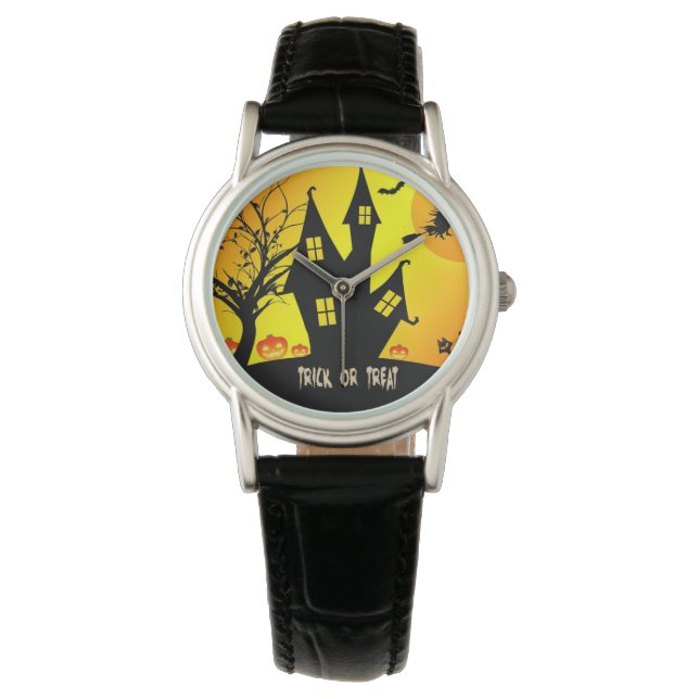 Reloj De Pulsera Truco o trato para Halloween (Anverso)