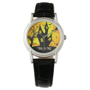 Reloj De Pulsera Truco o trato para observación de Halloween
