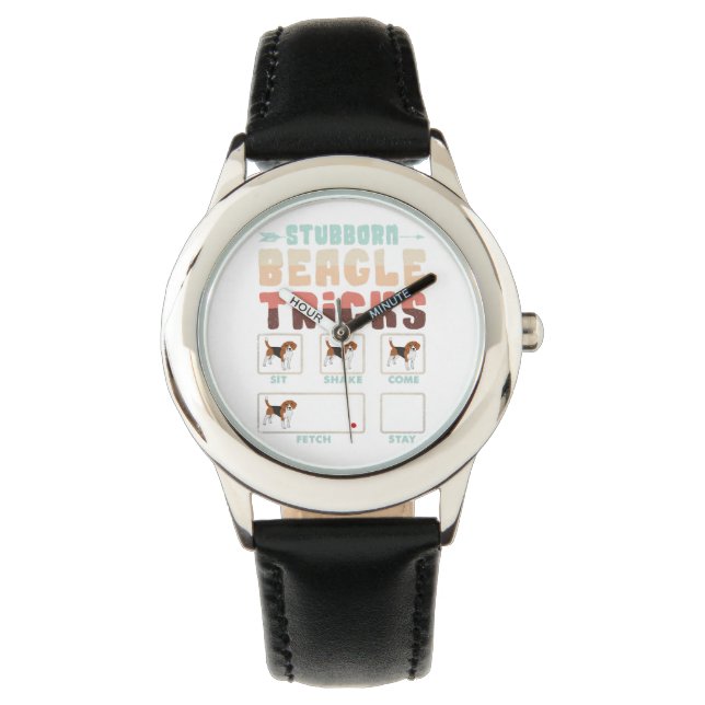 Reloj De Pulsera Trucos de Beagle (Anverso)