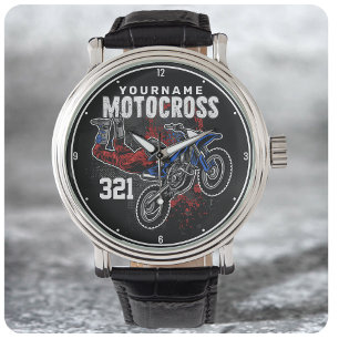 Reloj De Pulsera Trucos FMX de Carreras Motocross de estilo libre p
