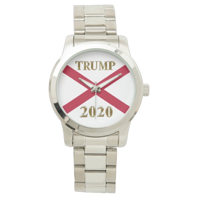 RELOJ DE PULSERA TRUMP 2020 ALABAMA SILVER (Anverso)