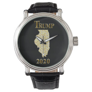 RELOJ DE PULSERA TRUMP 2020 ILLINOIS WATCH