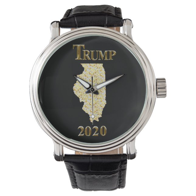 RELOJ DE PULSERA TRUMP 2020 ILLINOIS WATCH (Anverso)