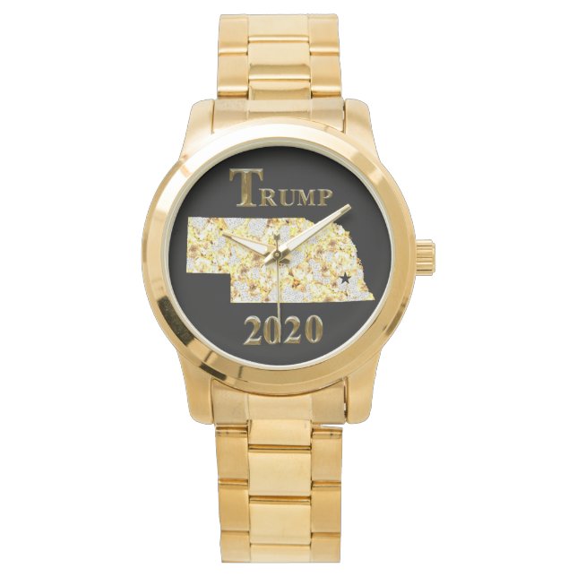 RELOJ DE PULSERA TRUMP 2020 NEBRASKA WATCH (Anverso)
