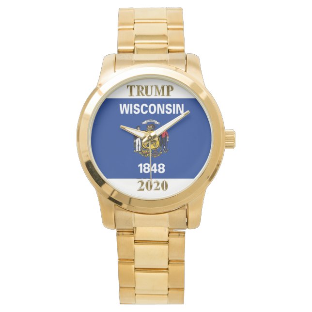 RELOJ DE PULSERA TRUMP 2020 WISCONSIN WATCH (Anverso)